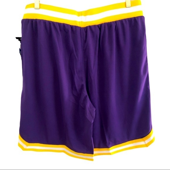NBA Lakers LaBron James Basketball Short Purple XL & Large NWT - Picture 8 of 12